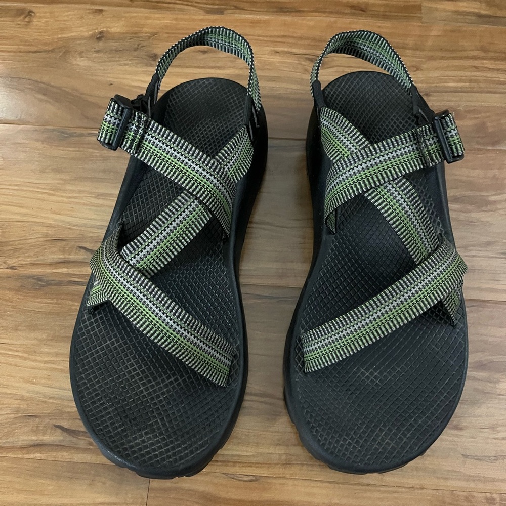 Men’s Chaco Green and Black Sandals